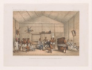 Visita ao Príncipe Ratsiba e cerimónia de juramento de sangue
La cérémonie du serment du sang (Fatidrah), entre le Prince Ratsiba et Mr. Pollen (título sobre o objecto)
Voyage of François P.L. Pollen to Madagascar (título da série)
F.P.L. Pollen R. s. l de Marcus Jacob Goedkind