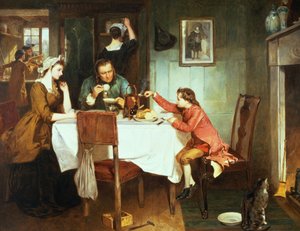 O jovem James Watt brincando com vapor de Marcus Stone