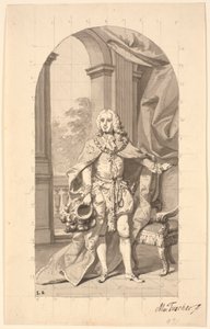 Comissário do Condado "Gehejmeråd i Tønder" Frederik Wilhelm Holstein como um cavaleiro dannebrog em ordem