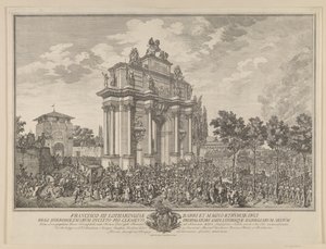 esporte de honra de Frantz Stephan, na entrada em Florença 1739 de Marcus Tuscher