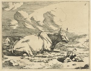 Vaca em perfil
Vacas e touros (título da série)