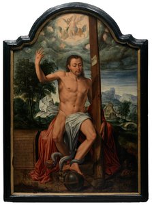 Cristo Triunfante (óleo sobre painel) de Marcus the Elder Gheeraerts