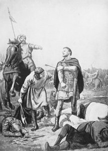 Captura do imperador Romanus Diogenes por Alp Arslani em 1071 (litografia)