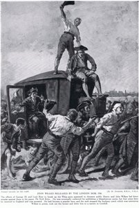 John Wilkes libertado pela máfia londrina de Margaret (after) Dovaston