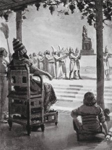 Dia de Ano Novo na Babilónia, 680 a.C. (litografia)