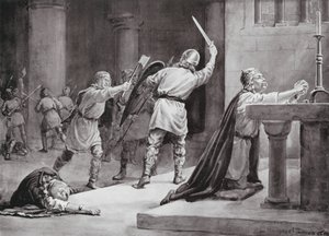 O assassinato de Knud, o Santo de Margaret (after) Dovaston