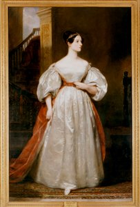 Condessa Augusta Ada Lovelace 1815-1852, matemática e escritora inglesa de Margaret Carpenter