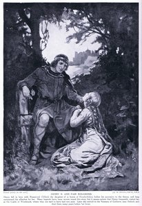 Henrique II e a bela Rosamund de Margaret Dovaston