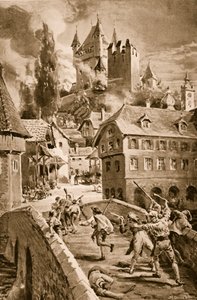 O incêndio do castelo de Wadenschwyl de Margaret Dovaston