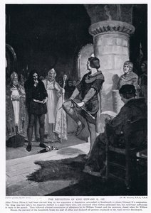 A deposição do rei Edwrad II AD1327 de Margaret Dovaston