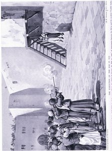 A execução da Báb em 1850AD (litografia) de Margaret Dovaston