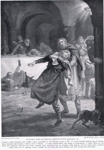 A loucura do rei Ceolred de Mércia 716 d.C. de Margaret Dovaston