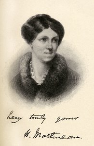 Harriet Martineau (1802-1876) ilustração de &39;pequenas jornadas para as casas de mulheres famosas&39;, publicado em 1827 de Margaret Gillies