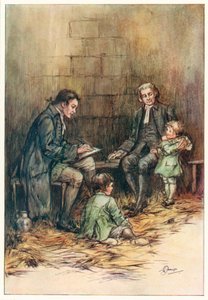 O Vigário de Wakefield, de Oliver Goldsmith (litografia a cores)