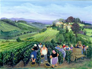 Paisagem do Chianti (óleo sobre tela)