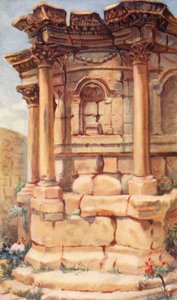 Templo de Vénus, Baalbek (litografia a cores)