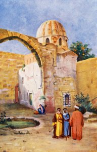 Túmulo de Saladino, Exterior (litografia a cores)