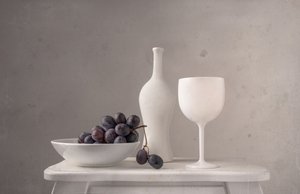 Uvas e Vinho Minimalistas de Margareth Perfoncio