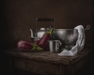 Natureza morta na cozinha da Moody de Margareth Perfoncio