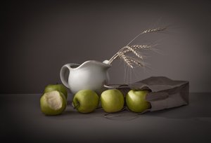 Maçãs e trigo naturais de Margareth Perfoncio