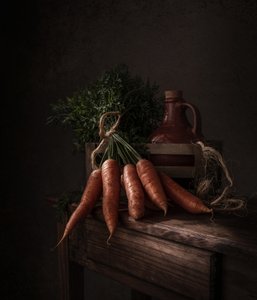 Colheita de cenouras rústicas de Margareth Perfoncio