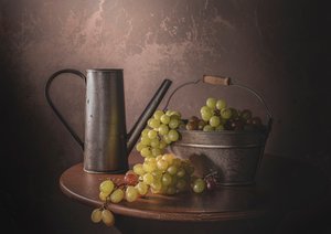 Colheita de Uvas Vintage