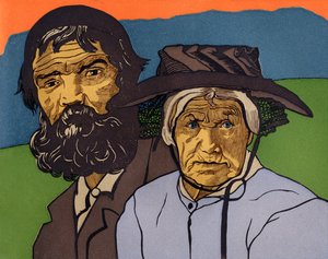 Casal de camponeses antigos do Valais (Suíça) de Marguerite Burnat-Provins