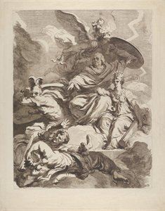 The Genius of Franklin, 1778. de Marguerite Gerard