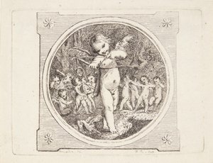 Cupido com arco e flecha de Marguerite Louise De Lorme du Ronseray