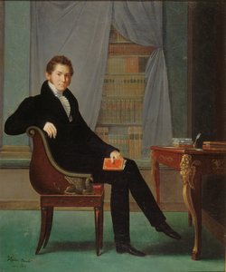 Retrato de Jacques-François Ancelot 1794-1854, 1819. de Marguerite Louise Virginie Ancelot