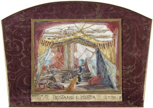 Cenografia para a ópera Tristan e Isolde de R. Wagner de Marià Fortuny