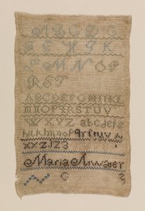 Sampler de Maria Atwater