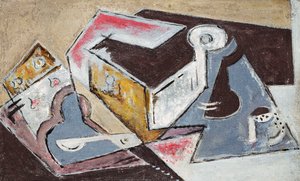Composição cubista; Composição Cubiste, c.1918 (óleo sobre tela)