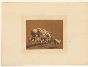 Paisagem com gado de Maria Catharina Prestel