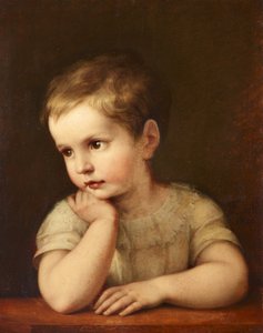 Retrato de uma criança (Natalie Stuntz, sobrinha da artista) de Maria Elektrine (Freifrau von) Freyberg( Eisenberg)