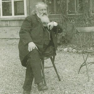 Retrato do compositor Johannes Brahms 1833-1897, 1894 de Maria Fellinger