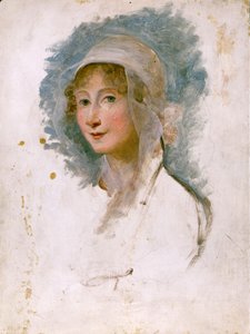 Retrato de Giulia Beccaria Manzoni (1762 - 1841), mãe de Alessandro Manzoni. Pintura de Maria Cosway (1760 - 1838). Biblioteca Brera, Milão.