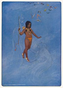 Ilustração para Hiawatha de Longfellow (litografia a cores)
