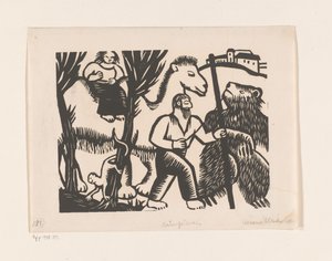 Bärenführer (título original no objeto) de Maria Uhden (signed by artist)