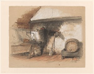 Forno velho em uma padaria