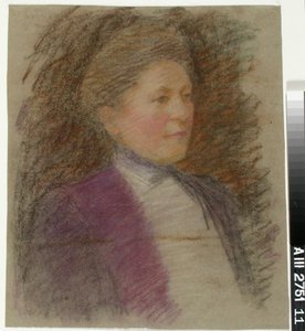 Retrato da Srta. Anna Wiik, estudo de Maria Wiik