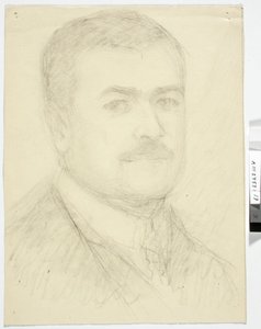 Retrato de um homem, busto de Maria Wiik