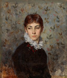 Retrato da irmã da artista, senhorita Hilda Wiik de Maria Wiik