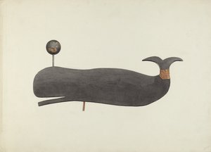 Whale Weather Vane, c. 1938. de Marian Page
