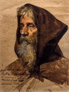 Cabeça de um irmão, cerca de 1862 (aguarela sobre papel)