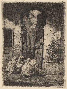 Tânger (árabes sentados) de Marià Fortuny