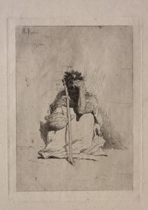 Mendigo sentado. de Mariano José María Bernardo Fortuny y Carbó