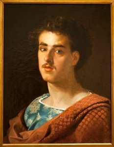 Autorretrato - Pintura de Mariano Fortuny (1838-1874), Óleo sobre tela, por volta de 1858 - Museu Nacional de Artes da Catalunha, Barcelona (Espanha)