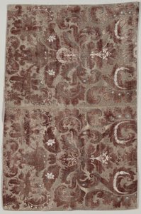 Dois painéis unidos de "Fortuny Painted Velvet"