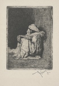 Árabe Sentado, ou Assis Árabe de Mariano José María Bernardo Fortuny y Carbó